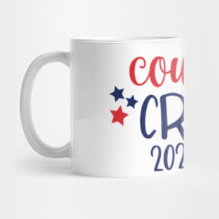 Cousin Crew 2024 Firecracker Red White Blue 4th of July Mug